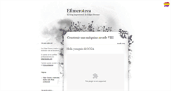 Desktop Screenshot of efimeroteca.com