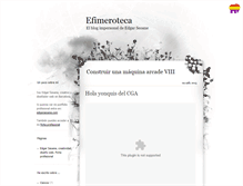 Tablet Screenshot of efimeroteca.com